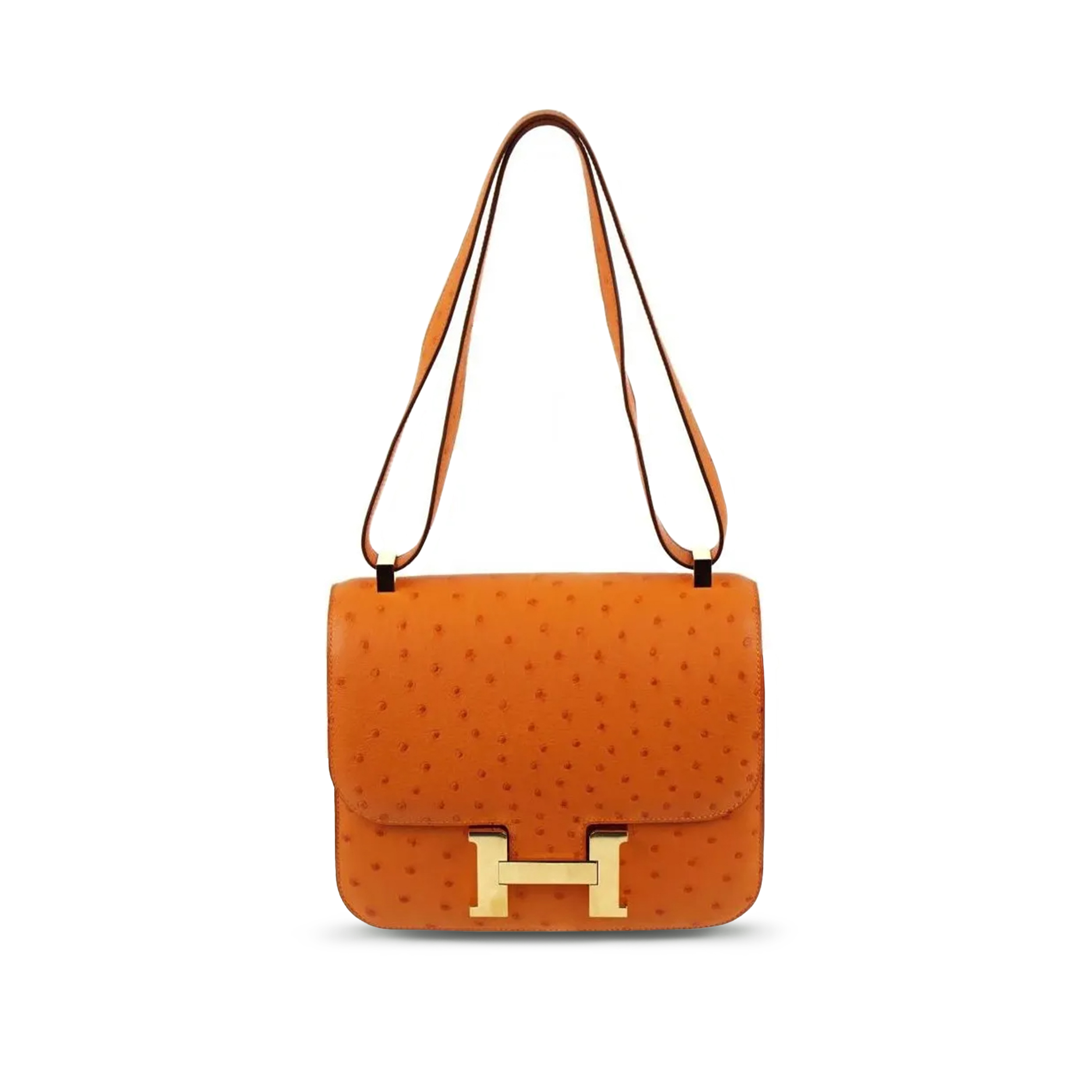 H**mes master constance 18 tangerine h083987cc5k(19*15*4cm)